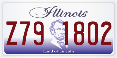 IL license plate Z791802