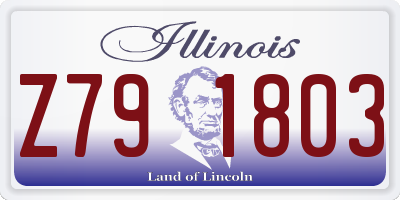 IL license plate Z791803