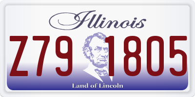IL license plate Z791805