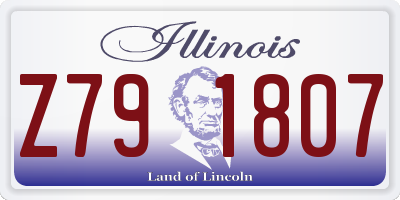 IL license plate Z791807