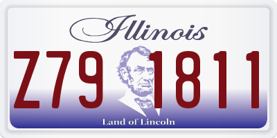 IL license plate Z791811
