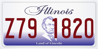 IL license plate Z791820