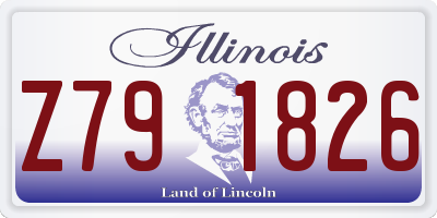 IL license plate Z791826