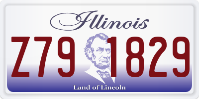 IL license plate Z791829