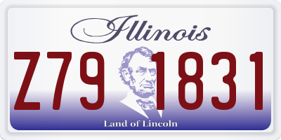 IL license plate Z791831