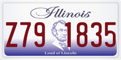 IL license plate Z791835