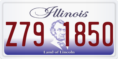 IL license plate Z791850