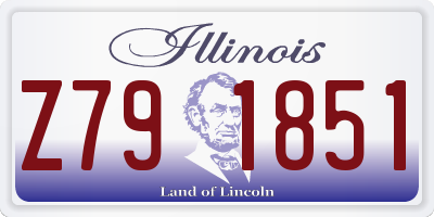 IL license plate Z791851