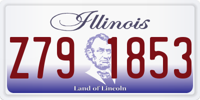 IL license plate Z791853