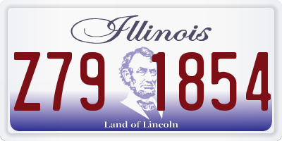 IL license plate Z791854