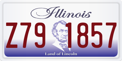 IL license plate Z791857