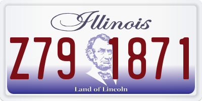 IL license plate Z791871
