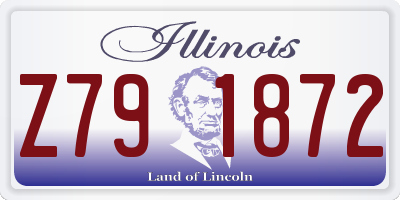 IL license plate Z791872