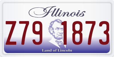 IL license plate Z791873