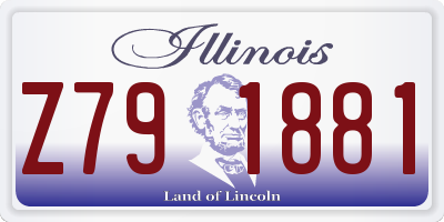 IL license plate Z791881
