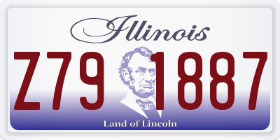 IL license plate Z791887
