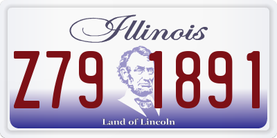 IL license plate Z791891