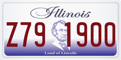 IL license plate Z791900