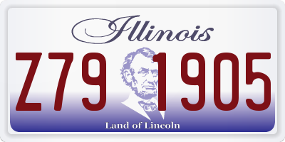 IL license plate Z791905