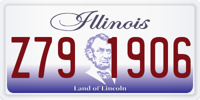 IL license plate Z791906
