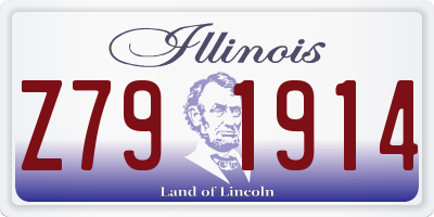 IL license plate Z791914