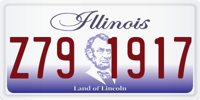 IL license plate Z791917