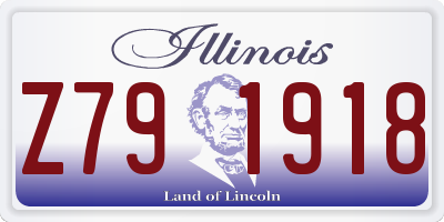 IL license plate Z791918