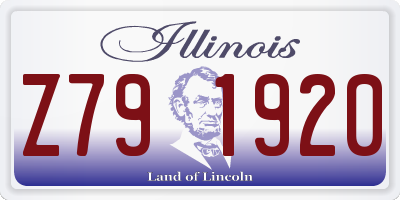 IL license plate Z791920
