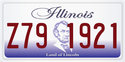 IL license plate Z791921