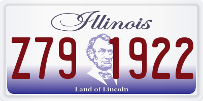 IL license plate Z791922