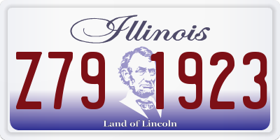 IL license plate Z791923