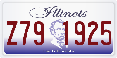IL license plate Z791925