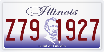 IL license plate Z791927