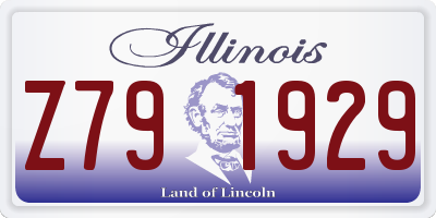 IL license plate Z791929