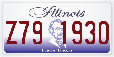 IL license plate Z791930