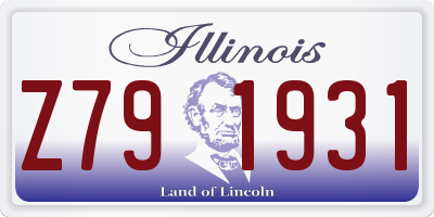 IL license plate Z791931