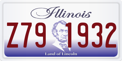 IL license plate Z791932