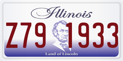 IL license plate Z791933