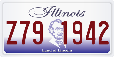 IL license plate Z791942