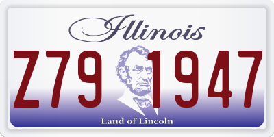 IL license plate Z791947