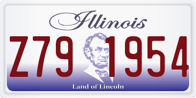 IL license plate Z791954