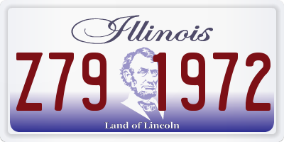 IL license plate Z791972