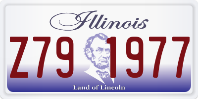IL license plate Z791977