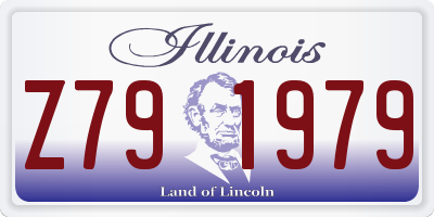 IL license plate Z791979