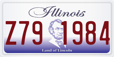IL license plate Z791984