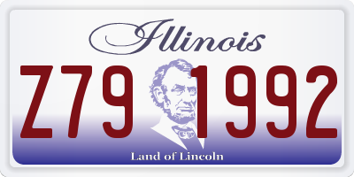 IL license plate Z791992
