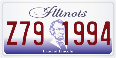 IL license plate Z791994
