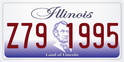 IL license plate Z791995