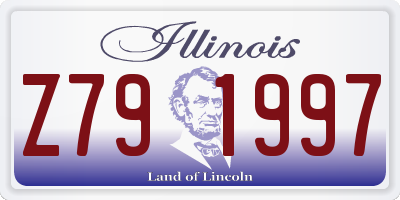 IL license plate Z791997