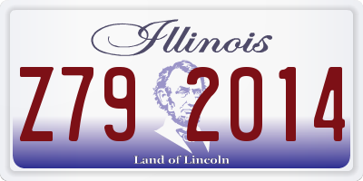 IL license plate Z792014